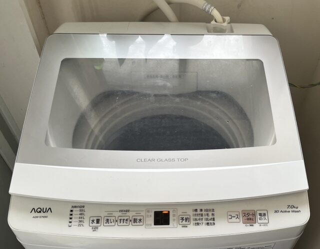 23年製 AQUA 洗濯機7.0kg AQW-S7N ガラストップ簡易分解清掃済 23年製 AQUA 洗濯機7.0kg AQW-S7N ガラストップ簡易分解清掃済